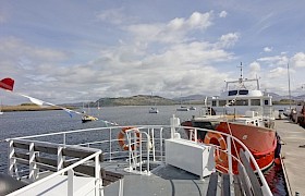 Top deck seating perfect for a cruise of the western isles
